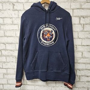 Nike Detroit Tigers Men's Navy Blue Hooded Sweatshirt Size M